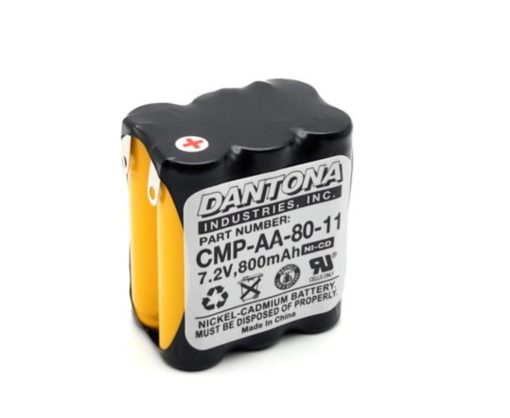 Dantona CMP-AA-80-11 Nicad Battery 7.2V 800mAh