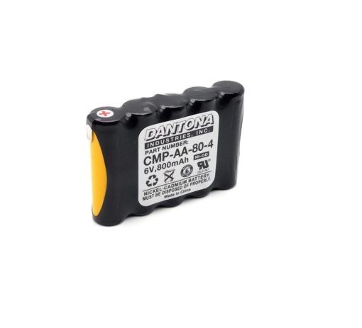 Dantona CMP-AA-80-4 Nicad Battery 6V 800mAh
