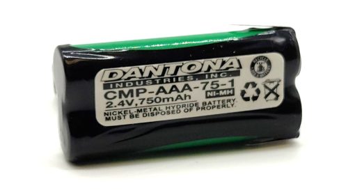 Dantona CMP-AAA-75-1 NiMH Battery 2.4V 750mAh