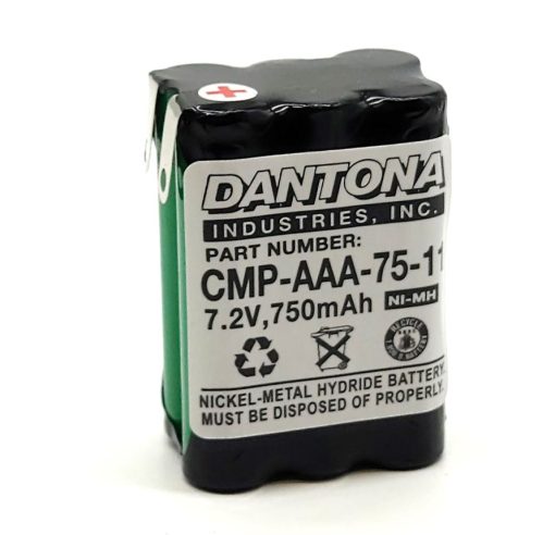 Dantona CMP-AAA-75-11 NiMH Battery 7.2V 750mAh