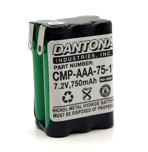 Dantona CMP-AAA-75-10 NiMH Battery 4.8V 750mAh