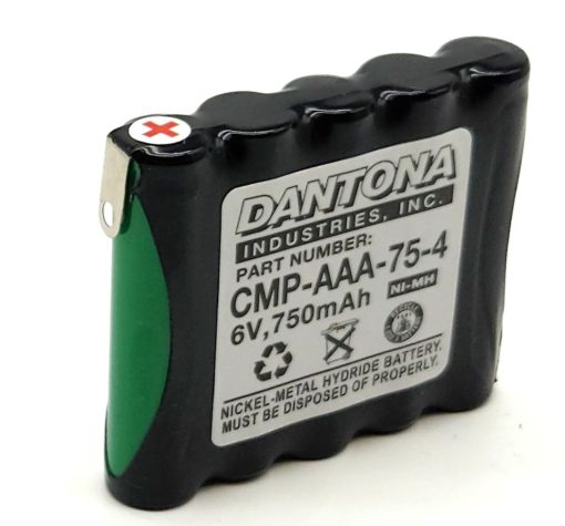 Dantona CMP-AAA-75-4 NiMH Battery 6V 750mAh