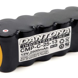 Dantona CMP-C-25-13 Nicad Battery 12V 2500mAh