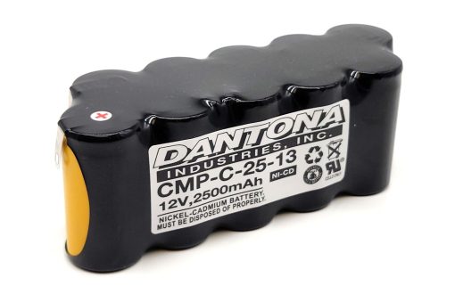 Dantona CMP-C-25-13 Nicad Battery 12V 2500mAh
