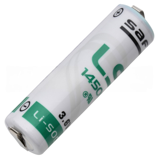 Saft LS14500-CNR Lithium Battery 3.6V 2600mAh