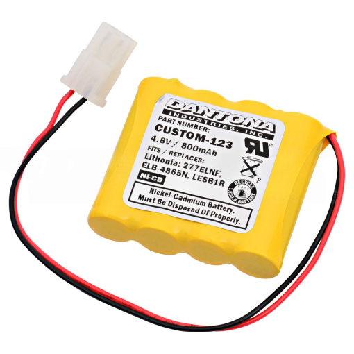 Lithonia ELB4865N Nicad Battery 4.8V 800mAh