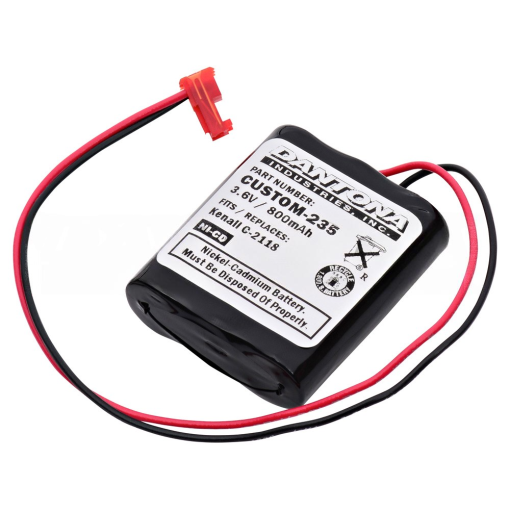 Cooper Industries LPX70RWH Nicad Battery 3.6V 800mAh