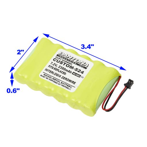 Interlogix ZW-BAT21A NiMH Battery 7.2V 2300mAh