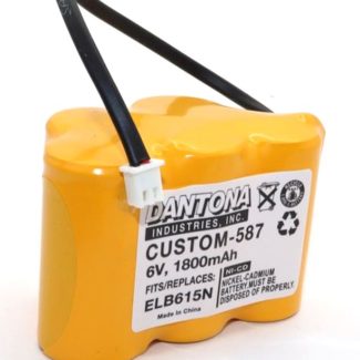 Lithonia ELB615N Nicad Battery 6V 1500mAh