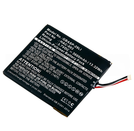 Nintendo HAC-003 Lithium Ion Battery 3.7V 3600mAh