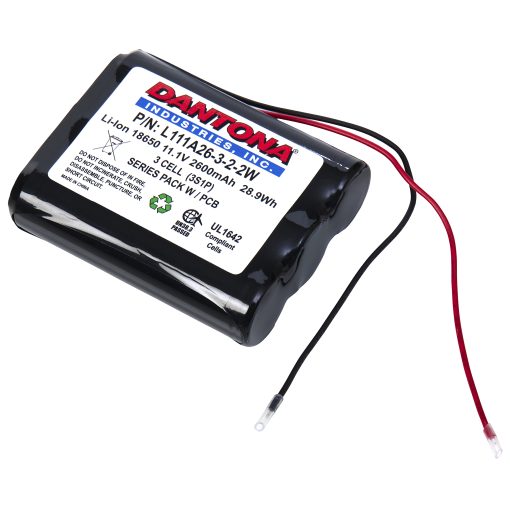 Dantona L111A26-3-2-2W Lithium Ion Battery 11.1V 2600mAh