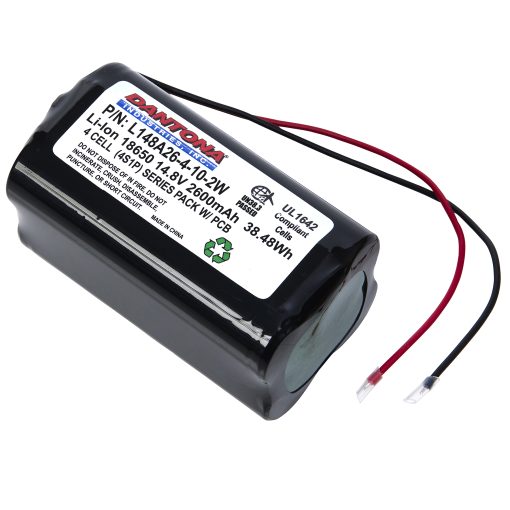 Dantona L148A26-4-10-2W Lithium Ion Battery 14.8V 2600mAh