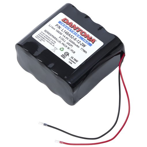 Dantona L148A52-8-12-2W Lithium Ion Battery 14.8V 5200mAh
