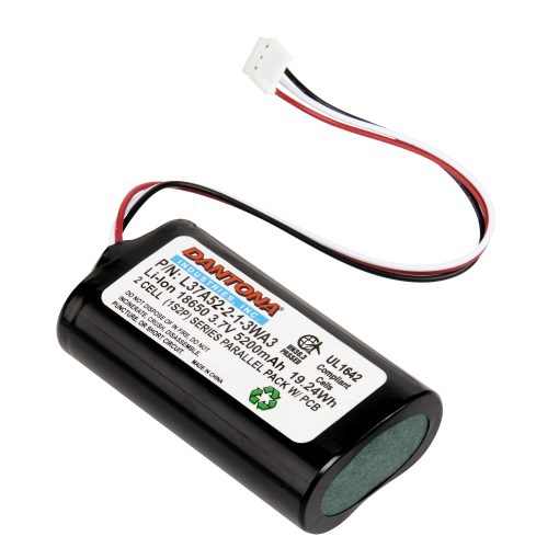 Dantona L37A52-2-1-3WA3 Lithium Ion Battery 3.7V 5200mAh