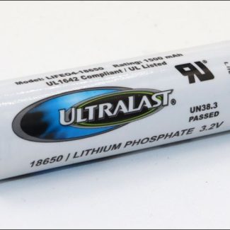 Ultralast IFR 18650 Lithium Iron Phosphate (LiFeP04) Battery 3.2V 1200mAh