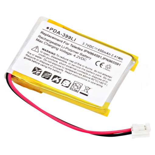 Teledex AC9105S Lithium Ion Battery 3.7V 650mAh