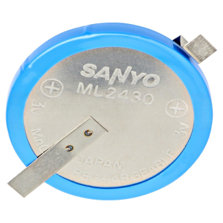 Sanyo ML2430-TT1 Lithium Manganese (ML) Battery 3V 90mAh