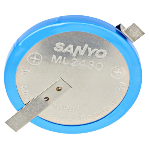 Sanyo ML2430-TT1 Lithium Manganese (ML) Battery 3V 90mAh
