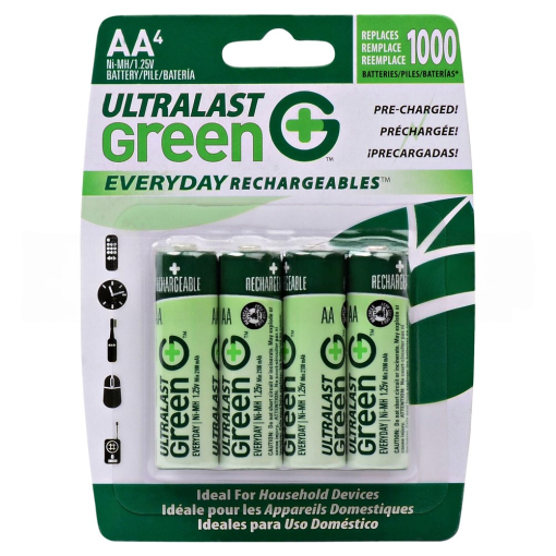 Ultralast HR-3U NiMH AA Battery 1.2V 2100mAh (Bag of 4)