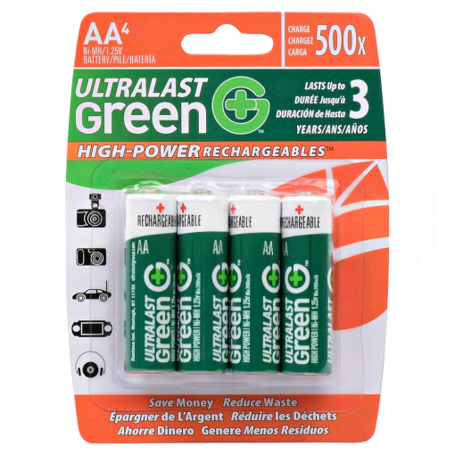 Ultralast HHR-210AA NiMH Battery 1.2V 2400mAh (Bag of 4)