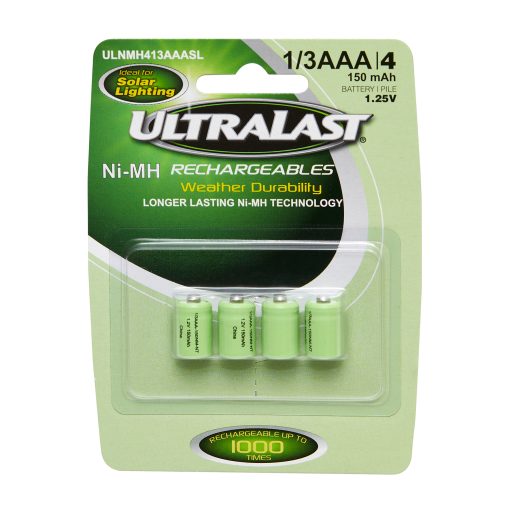 Ultralast 1/3AAA NiMH Battery 1.2V 150mAh (Bag of 4)